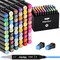 60-Color Dual-Tip Alcohol Marker Set – Art Markers for Sketching, Coloring & Holiday Gifts